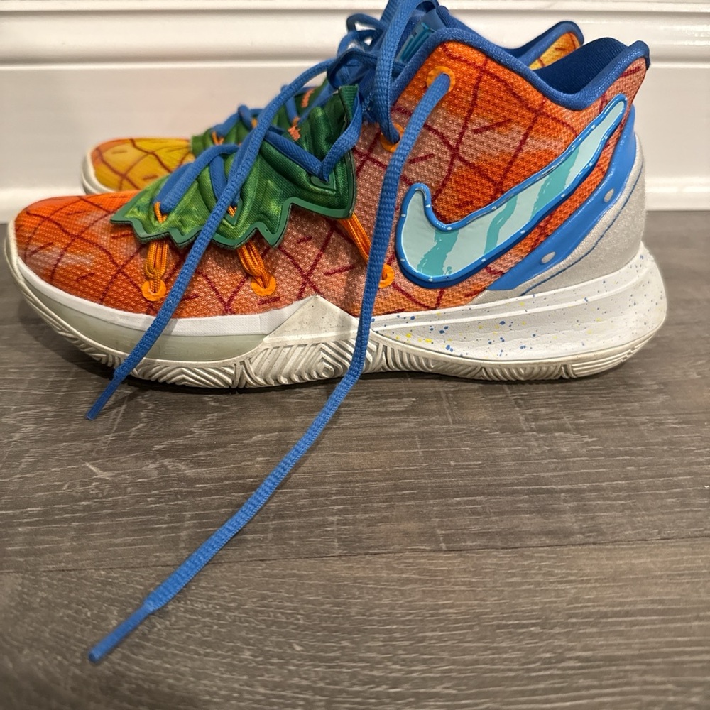 Nike Kids Orange and Blue Sneakers